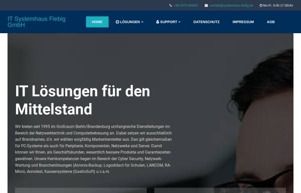 Vorschau von fiebig.net, IT Systemhaus Fiebig GmbH