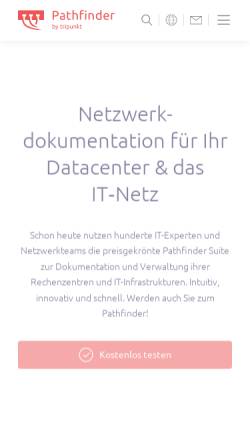 Vorschau der mobilen Webseite www.tripunkt.de, Tripunkt Pathfinder