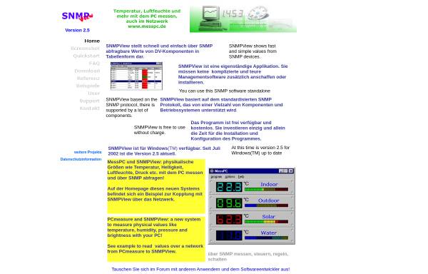 Vorschau von www.snmpview.de, SNMPView