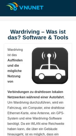 Vorschau der mobilen Webseite www.wardriving-forum.de, WarDriving-Forum.de
