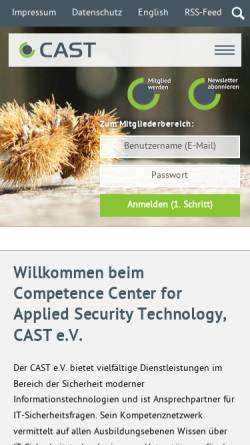 Vorschau der mobilen Webseite cast-forum.de, CAST-Forum
