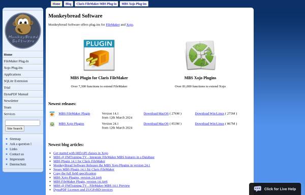 Vorschau von www.monkeybreadsoftware.de, MonkeyBread Software Germany