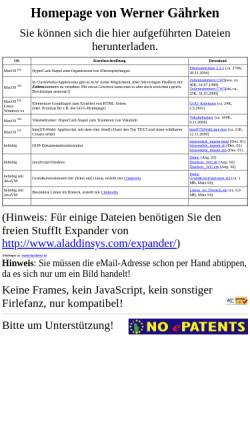 Vorschau der mobilen Webseite werner.gaehrken.de, Werner Gährken