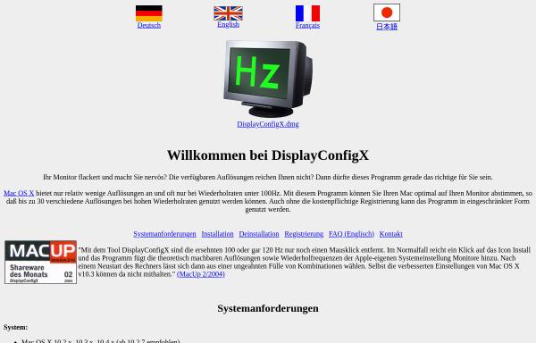 Vorschau von www.3dexpress.de, DisplayConfigX