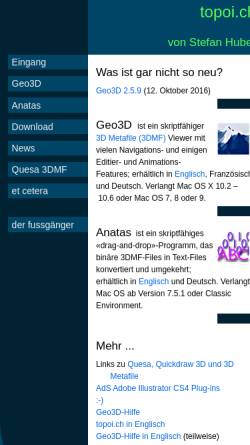 Vorschau der mobilen Webseite www.topoi.ch, Geo3D+Antas