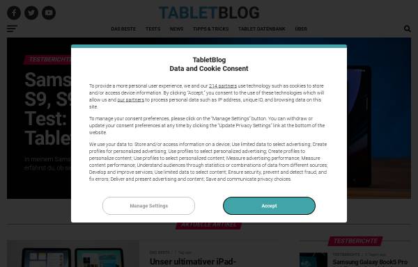 Tablet Blog mit News und Testberichten