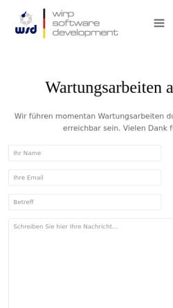 Vorschau der mobilen Webseite www.wirp.de, Hans-Werner Wirp software development