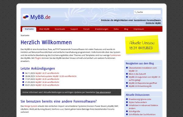 Vorschau von www.mybb.de, MyBB.de