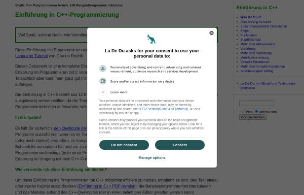 Vorschau von ladedu.com, Einführung in C++-Programmierung
