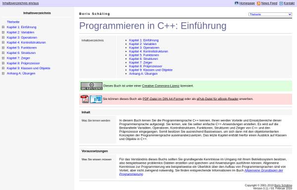 Vorschau von www.highscore.de, Highscore - Programmieren in C++: Einführung