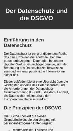 Vorschau der mobilen Webseite www.datenschutz-molter.com, Datenschutz Molter