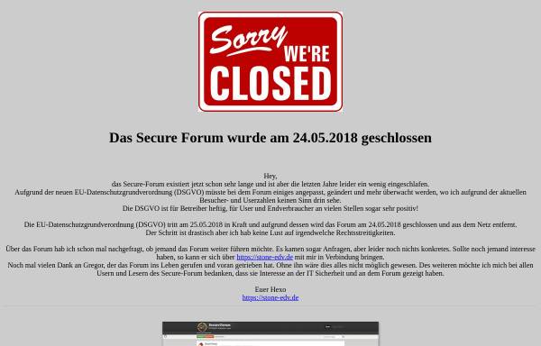 Vorschau von www.secure-forum.de, Secure-Forum