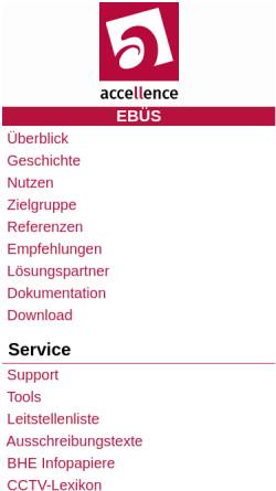 Vorschau der mobilen Webseite www.ebues.de, EBÜS