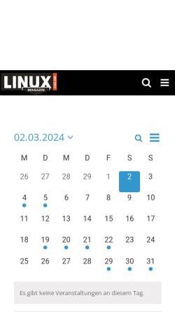 Vorschau der mobilen Webseite www.linux-magazin.de, Linux-Magazin