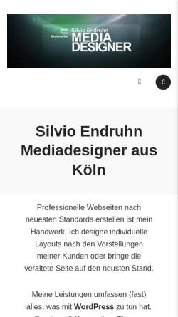 Vorschau der mobilen Webseite sile87.info, Media Designer Silvio Endruhn