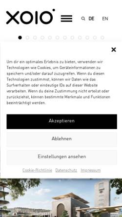 Vorschau der mobilen Webseite xoio.de, xoio