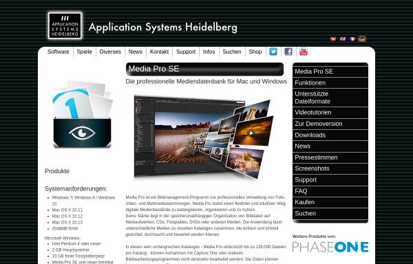 Vorschau von www.application-systems.de, Media Pro