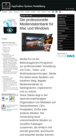 Vorschau der mobilen Webseite www.application-systems.de, Media Pro