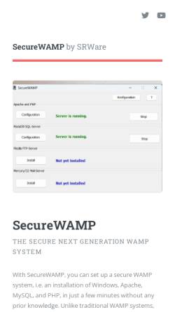 Vorschau der mobilen Webseite securewamp.org, SecureWAMP