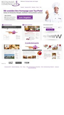 Vorschau der mobilen Webseite www.restaurant-homepage.at, CMS zum Mieten für die Gastronomie