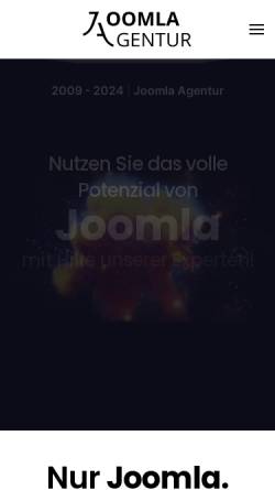 Vorschau der mobilen Webseite joomla-agentur.de, Joomla Agentur Ufuk Avcu