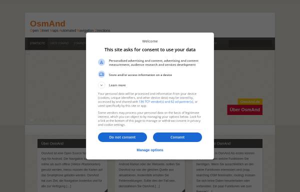 Vorschau von www.osmand.de, Open Street Maps Android