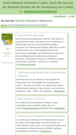 Vorschau der mobilen Webseite www.deutsch-russisch.eu, Excel für Übersetzer