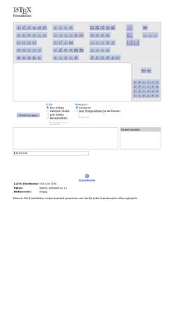 Vorschau der mobilen Webseite www.zahlen-kern.de, LaTeX-Formeleditor