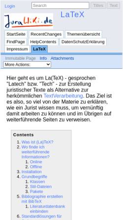 Vorschau der mobilen Webseite www.jurawiki.de, JuraWiki.de: LaTeX
