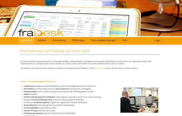 Vorschau von www.fradesk.de, fraDesk - das Helpdesksystem von fraLine - IT-Schul-Service