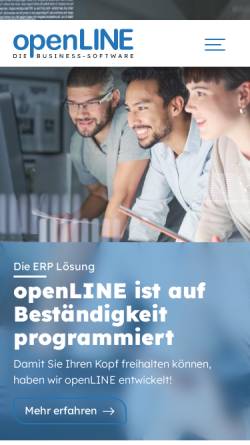 Vorschau der mobilen Webseite www.openline.ch, OpenLINE Schweiz GmbH