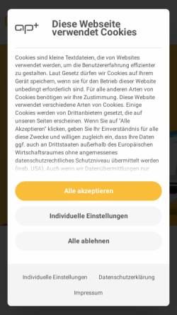 Vorschau der mobilen Webseite www.applus-erp.de, Asseco Solutions AG