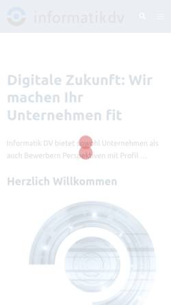 Vorschau der mobilen Webseite www.informatikdv.de, Informatik DV GmbH