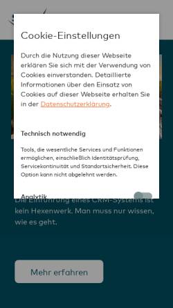 Vorschau der mobilen Webseite www.stepahead.de, Step Ahead AG