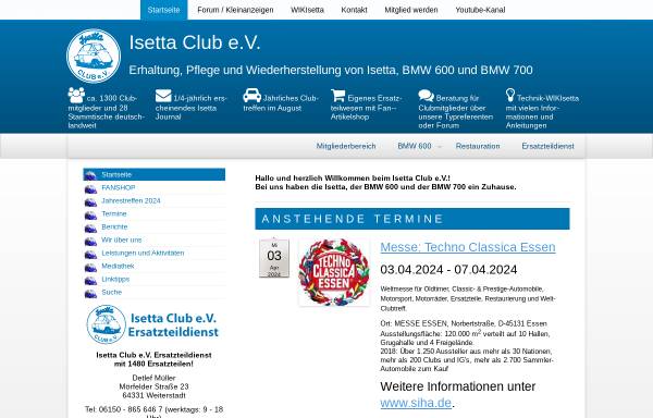 Vorschau von isetta-club.de, Isetta Club e.V.