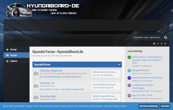 Vorschau von www.hyundaiboard.de, Hyundaiboard.de