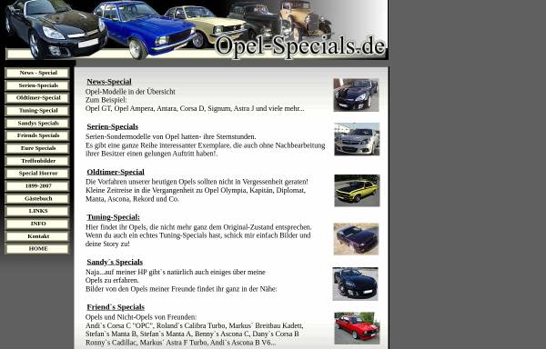 Vorschau von opel-specials.de, Opel-Specials.de