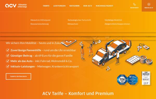 Vorschau von www.acv.de, ACV Automobil-Club Verkehr e.V.