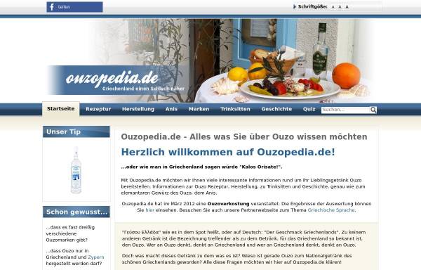 Vorschau von www.ouzopedia.de, Ouzopedia