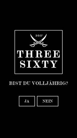 Vorschau der mobilen Webseite www.threesixty-vodka.com, Three Sixty Vodka