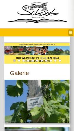 Vorschau der mobilen Webseite www.weinbau-schwab.de, Weinbau Ewald Schwab