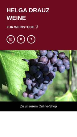 Vorschau der mobilen Webseite www.weingut-drauz.de, Weingut Drauz