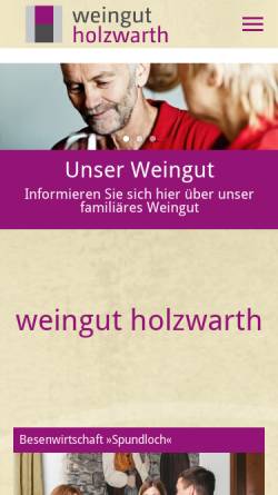 Vorschau der mobilen Webseite www.weingut-holzwarth.de, Weingut Holzwarth