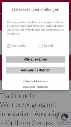 Vorschau der mobilen Webseite www.weingaertner-marbach.de, Weingärtner Marbach e.G.