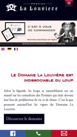 Vorschau der mobilen Webseite domaine-la-louviere.com, Domaine La Louvière