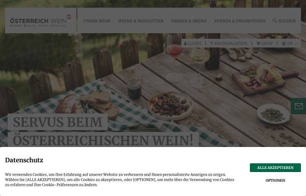 Vorschau von www.oesterreichwein.at, Österreich Wein Marketing GmbH