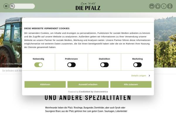 Vorschau von www.pfalz.de, Pfalz.de