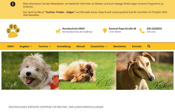Vorschau von www.greh.de, Hundeschule GREH