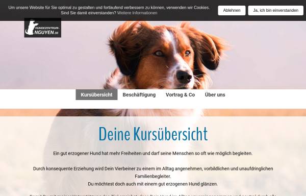 Vorschau von www.hundezentrum-nguyen.de, Hundeschule MysteryDog