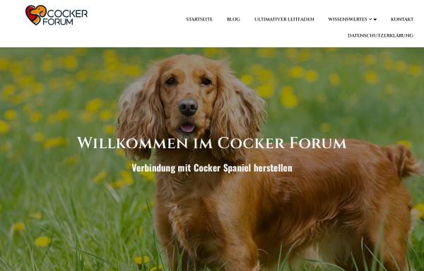 Vorschau von cockerforum.de, Cocker Forum